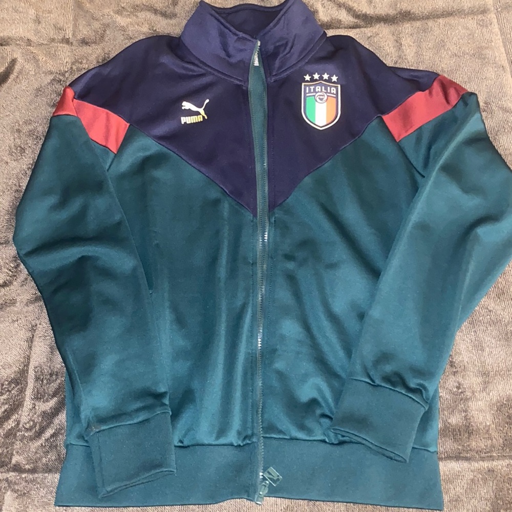 BRAND NEW AUTHENTIC ITALY NATIONAL TEAM SOCCER SWEAT SUIT. ZIP UP HOODIE & PANTS